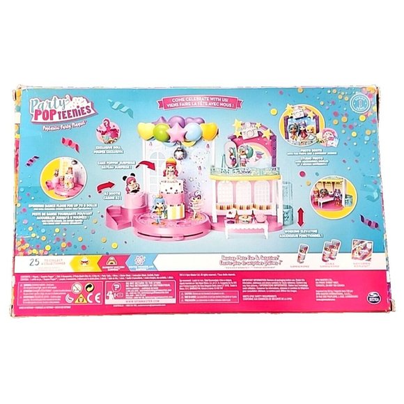 POP Teenies Poptastic Party Playset Party w/Spinning Dance Floor NEW DAMAGED BOX - Picture 5 of 10